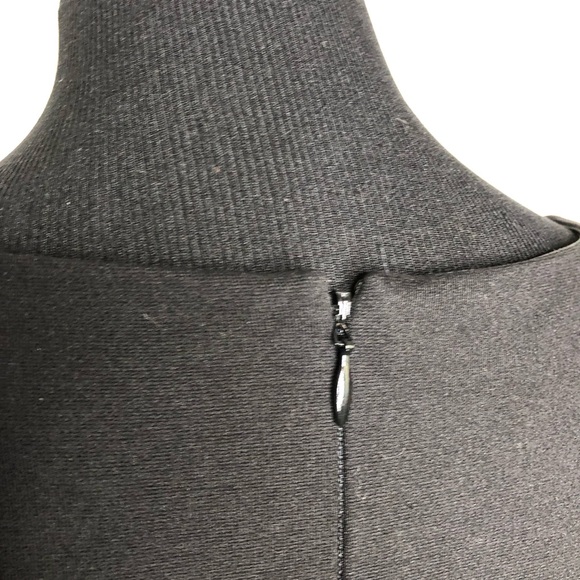 WHBM black white drop waist houndstooth skirt dress size 8 - Picture 15 of 16